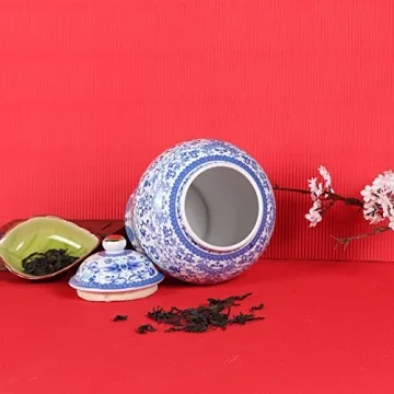 Elegant Chinese Ginger Jars - Antique Blue and White Style