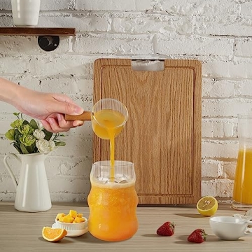 URMAGIC Vintage Glass Cups - Wave & Fluted Design 18 Oz