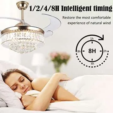 WWahuayuan 42" Elegant Ceiling Fan with Remote Control