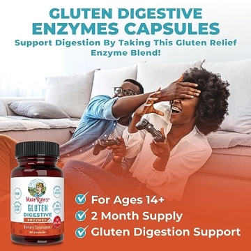 Vegan Gluten Relief Enzymes for Digestive Health by MaryRuth