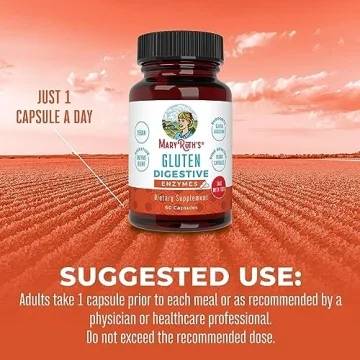 Vegan Gluten Relief Enzymes for Digestive Health by MaryRuth