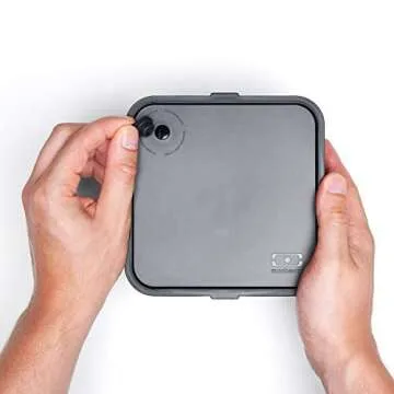 monbento - Large Bento Box MB Square Onyx with Compartments - Leakproof Lunch Box for Work or Meal Prep - BPA Free - Food Grade Safe - Black