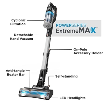 BLACK+DECKER POWERSERIES Extreme MAX Cordless Stick Vacuum, Home and Pet Hair Vacuum (BHFEB520D1)
