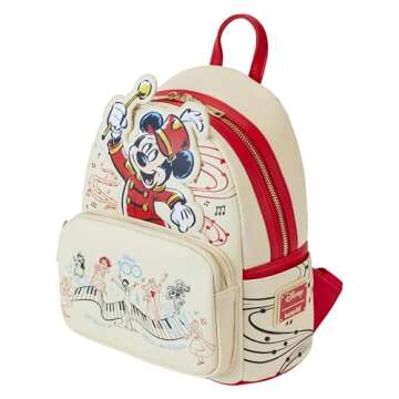 Loungefly Disney 100 Anniversary Mickey Musician Mini-Backpack