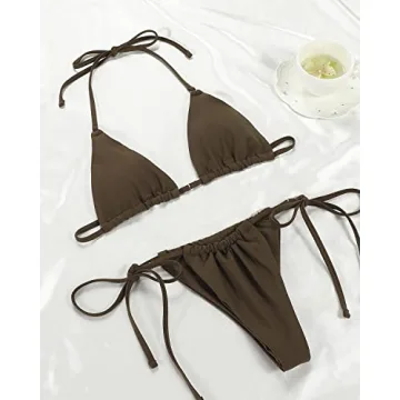 Stylish Women Halter String Bikini Set for Swim Lovers