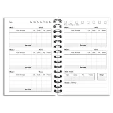 Effortless Food Tracking Journal - BookFactory's Durable Diary