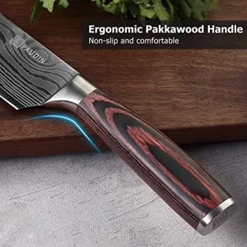 PAUDIN 8" Chef Knife - Ergonomic & Sharp Kitchen Essential
