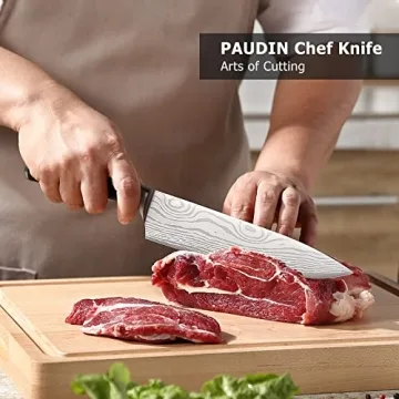 PAUDIN 8" Chef Knife - Ergonomic & Sharp Kitchen Essential