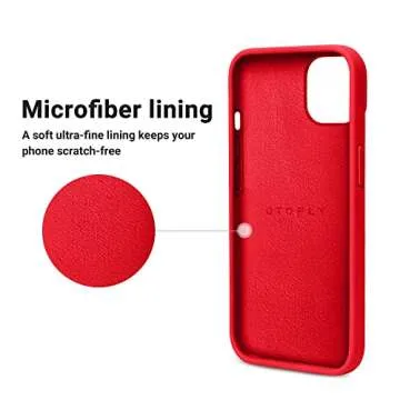 OTOFLY Designed for iPhone 14 Plus Case, Silicone Shockproof Slim Thin Phone Case for iPhone 14 Plus 6.7 inch （Red）