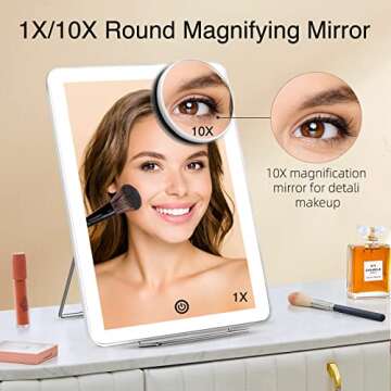 Lighted Makeup Mirror with Adjustable LED for Perfect Makeup