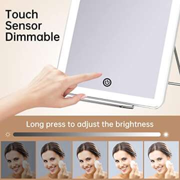 Lighted Makeup Mirror with Adjustable LED for Perfect Makeup