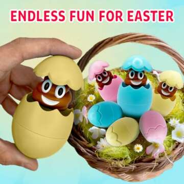 Easter Basket Stuffers for Teens, Pop & Play, Boys Basket Fillers, Unique Holiday Presents for Boys & Girls, Fun Spring Gifts for Teens, Novelty Item (Yellow)