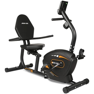JEEKEE Recumbent Exercise Bike - Indoor Magnetic Fitness for Seniors