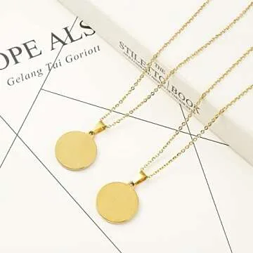 Loprome 32 Pcs Gold Plated Stainless Steel Chains