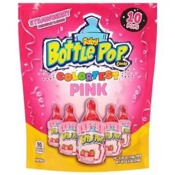 Baby Bottle Pop Valentine's Candy - 10 Ct Lollipops