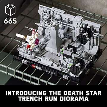 Lego Star Wars Death Star Trench Run Diorama 75329 Set for Adults