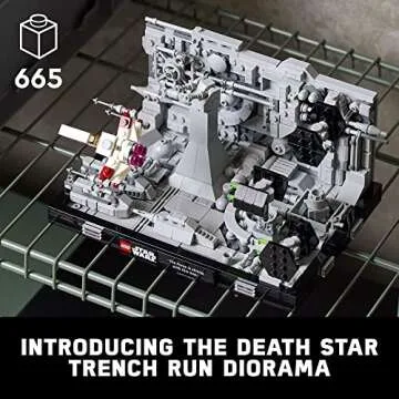 Lego Star Wars Death Star Trench Run Diorama 75329 Set for Adults