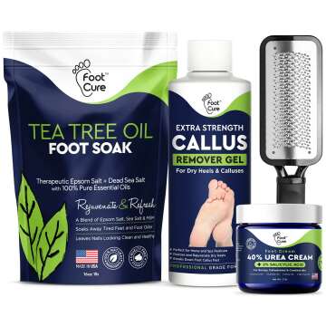 Foot Care Pedicure Set with Exfoliator & Foot Soak