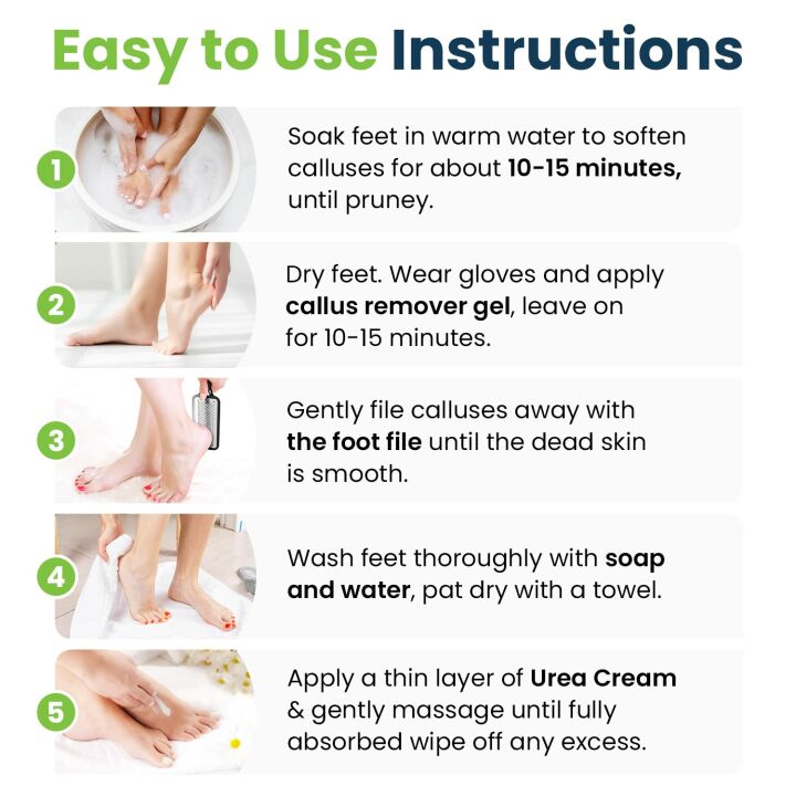 Foot Care Pedicure Set with Exfoliator & Foot Soak