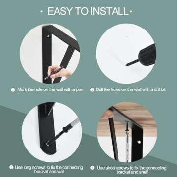 12 Pack Heavy Duty Shelf Brackets for Stylish Storage Solutions