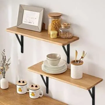 12 Pack Heavy Duty Shelf Brackets for Stylish Storage Solutions