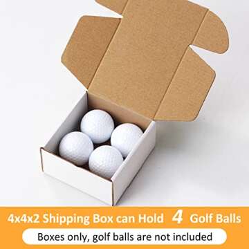 Eupako Small Shipping Boxes 4x4x2 Inches - 50 Pack Brown Corrugated Cardboard boxes for Packaging Small Business, Mailer Box