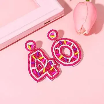 Stunning Beaded Birthday Earrings for Milestone Celebrations