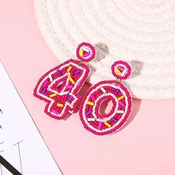 Stunning Beaded Birthday Earrings for Milestone Celebrations