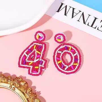 Stunning Beaded Birthday Earrings for Milestone Celebrations