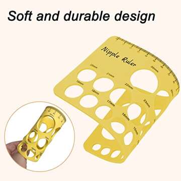 YOUHA Nipple Ruler, Nipple Rulers for Flange Sizing Measurement Tool, Silicone & Soft Flange Size Me...