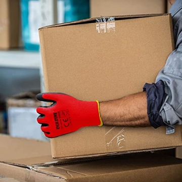 DULFINE PPE Gloves - 12 Pairs, Large Size, Smooth Grip