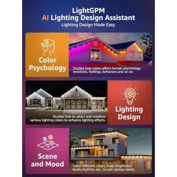 Lepro E1 AI Permanent Outdoor Lights APP Control, 150ft Smart RGB+IC Christmas House Lights with 90 ...