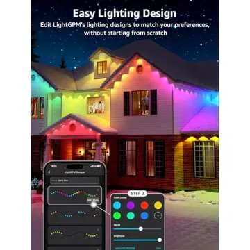 Lepro E1 AI Permanent Outdoor Lights APP Control, 150ft Smart RGB+IC Christmas House Lights with 90 Warm/Cool White LED Pucks, Alexa Google Enabled, AI Generated Lighting LLM, NO Remote, 2.4 GHz WiFi