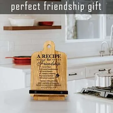 Stylish Recipe Book Holder Gift for Women and Friends