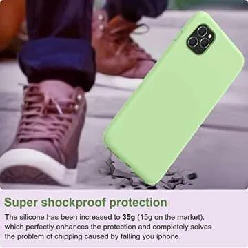 Vooii iPhone 11 Pro Case, Soft Silicone Protection