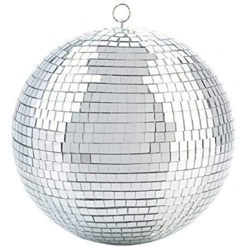 Alytimes Disco Ball - 8-Inch Silver Party Decor