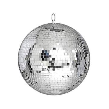 Alytimes Disco Ball - 8-Inch Silver Party Decor