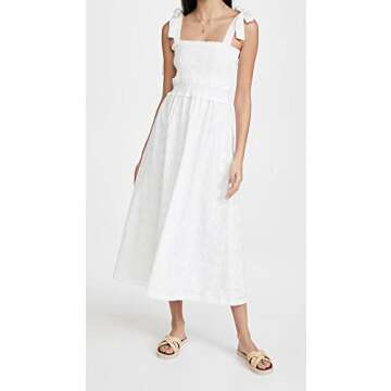Lost + Wander Women's Angel in Disguise Maxi Dress, White, M