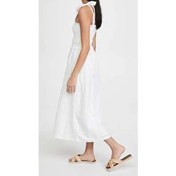 Lost + Wander Women's Angel in Disguise Maxi Dress, White, M
