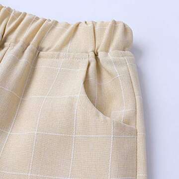 Baby Boys 3Pcs Gentleman Suit Kids Formal Outfits Set Bowtie Long Sleeve Shirt+ Tuxedo Vest+ Pants Beige