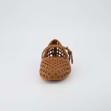 CUSHIONAIRE Women's Weston Woven Mary Jane Flat - Comfort Meets Style