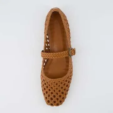 CUSHIONAIRE Women's Weston Woven Mary Jane Flat - Comfort Meets Style