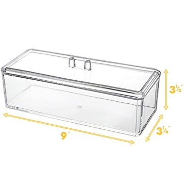 JAROFUREL Kryllic Acrylic Box with Lid Organizer