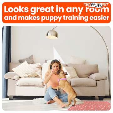 Proper Pet Puppy Potty Training Pad - Washable & Stylish