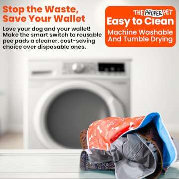 Proper Pet Puppy Potty Training Pad - Washable & Stylish