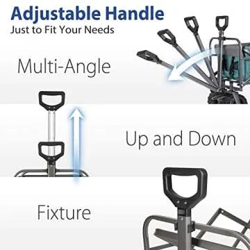 Sekey Foldable Wagon with 330lbs Capacity & All-Terrain Wheels