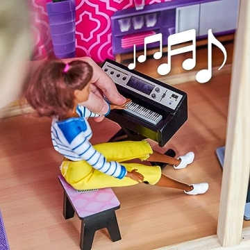 KidKraft Uptown Wooden Dollhouse with Pool & Lights