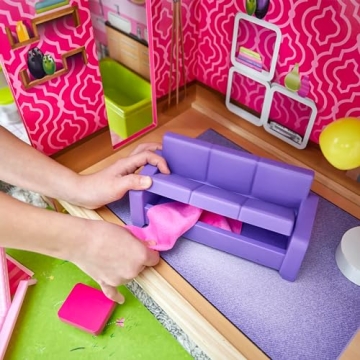 KidKraft Uptown Wooden Dollhouse with Pool & Lights