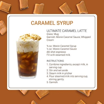 Monin Caramel Syrup - Buttery and Rich Flavor for All