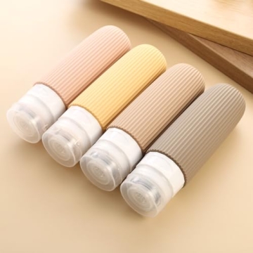 TSA Approved Leak-Proof Silicone Travel Bottles 4 Pack